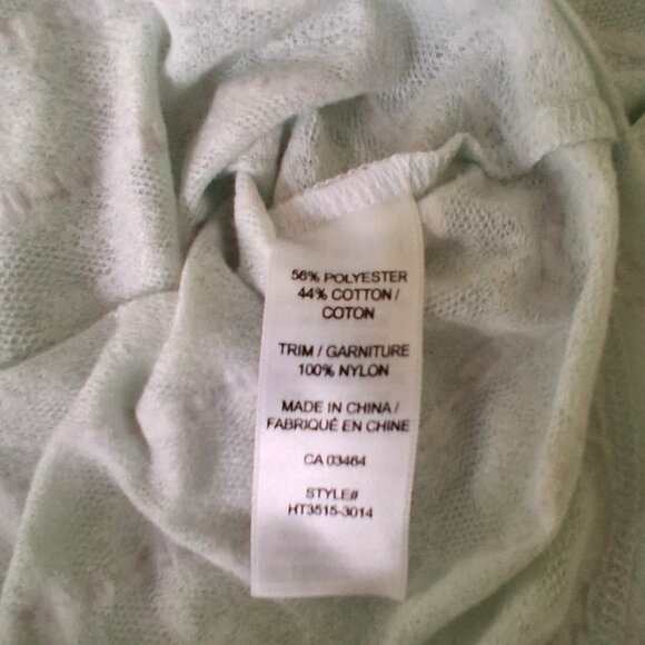 Revolution by Ricki's, Women's Lace T-Shirt, White with Pastel Aqua, Medium - Picture 10 of 11